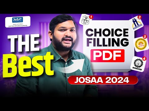 JOSAA Counseling Starts | Best Choice Filling PDF #josaacounseling