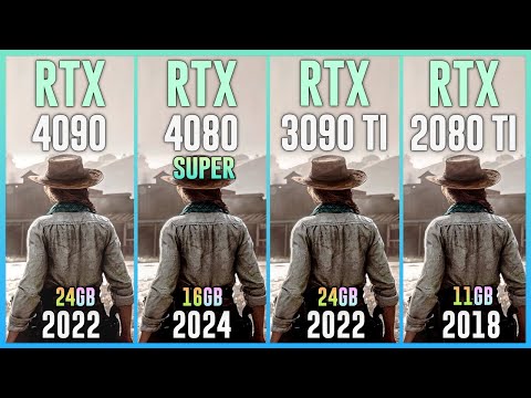 RTX 4090 vs RTX 4080 SUPER vs RTX 3090 TI vs RTX 2080 TI - Test in 20 Games