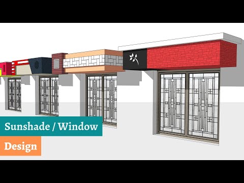 Sunshade design | Window design | Modern house design | House elevation | Chajja / Janala design