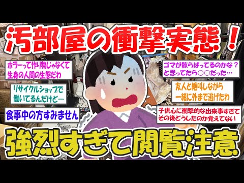 【2ch掃除まとめ】汚部屋・汚屋敷の驚愕体験が想像を超えるヤバさだった…【断捨離と片づけ】ガルちゃん