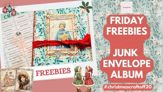 FRIDAY FREEBIES CHALLENGE #christmascraftoff24 - USE YOUR JUNK MAIL