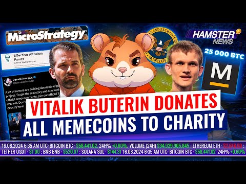 Marathon Digital’s BTC buy, Trump Jr.'s crypto channel, Vitalik’s memecoin donation ⚡️ Hamster News