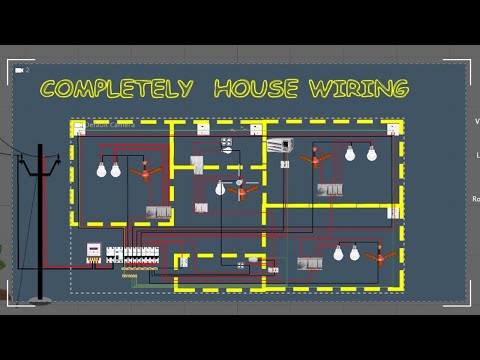 Complete Electrical House Wiring ! Light,fan,freez AC, water heater,ring circuit @RYB-BD