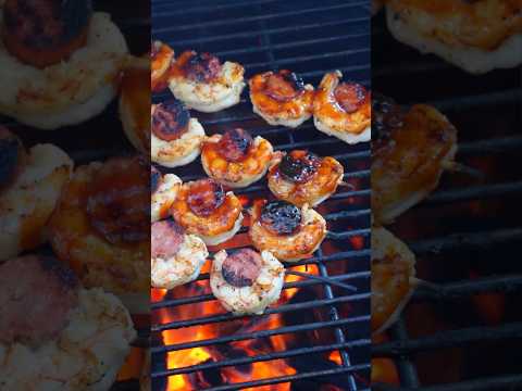 Grilled Shrimp and Kielbasa Skewers