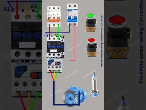 proximity sensor wiring connection with DOL starter | Dol starter