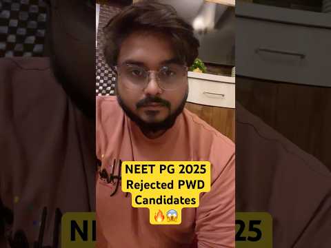 Rejected PWD Candidates NEET PG 2025 Disability Certificate Verification MCC AIQ Counselling MD MS