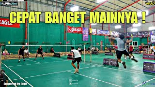 Main Cepat Ala Anak Tarkam, Bertabur Jump Smash di Tarung Bebas Badminton Jakarta