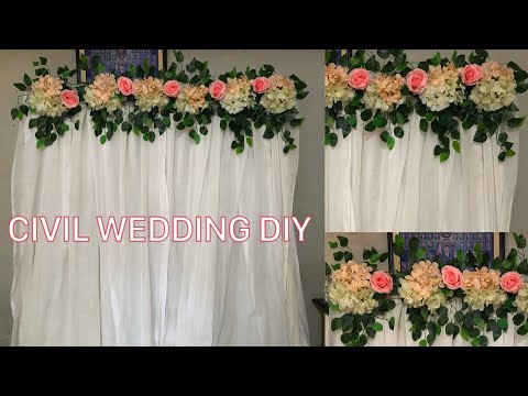 Simple Wedding Decoration at home