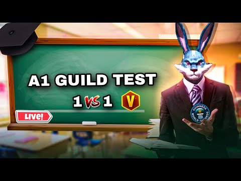 NEW GUILD ?🤯 1 VS 1 LIVE GUILD TEST TO JOIN A1 ESPORTS💥#nonstopgaming #blackshoutlive #classyff