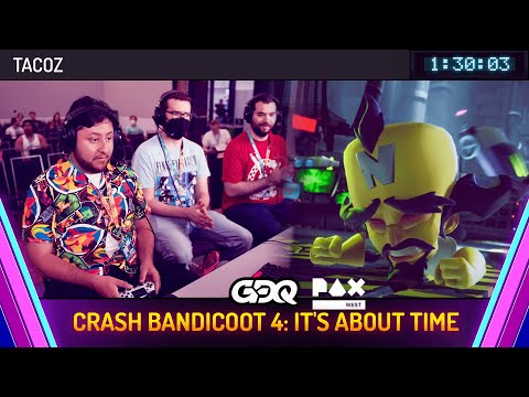 Crash Bandicoot 4: It's About Time by Tacoz in 1:30:03 - GDQ @ PAX West 2024