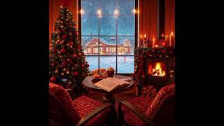 Dreamy Christmas Ambiance | Relaxing Snowstorm and Fireplace Sounds Cozy Atmosphere