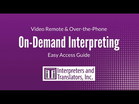 On-Demand Remote Interpreting from iTi