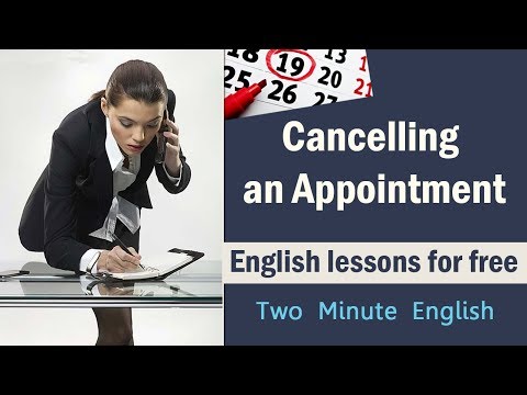 Cancelling an Appointment - Business English Lessons - Spoken English Videos