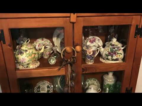 Curios and Knick-Knacks. Secretary and Pie-safe, Smalls and Tea Sets and China #decoration #decor