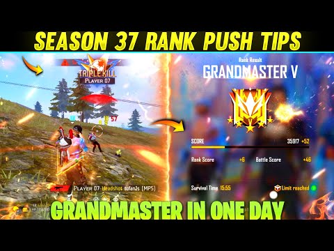 Platinum to Grandmaster fast rank push trick | How to push rank in free fire | Season 37