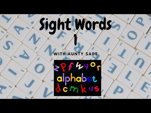 Sight Words 1 || Thurs 5/5/22.