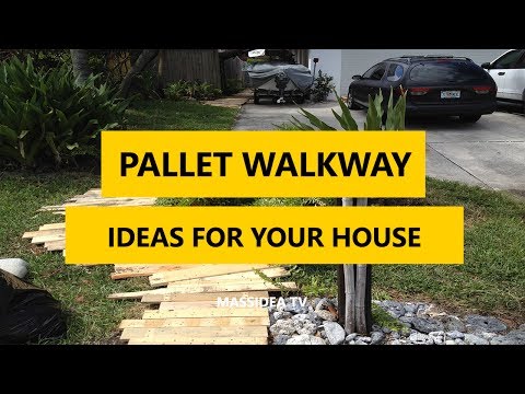 50+ Best Pallet Walkway DIY Ideas for Your House 2017