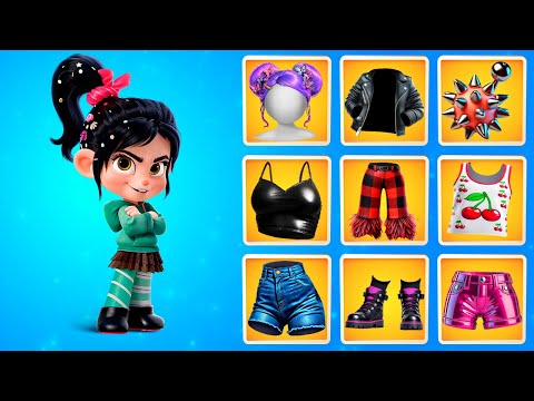 Wreck It Ralph: Vanellope Glow Up Into Bad Girl!