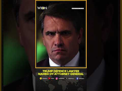 Trump Defence Lawyer Named Dy Attorney General | WION Shorts