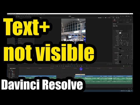 Why Text is visible, but Text+ is NOT visible (Davinci Resolve, Bypass Grades)