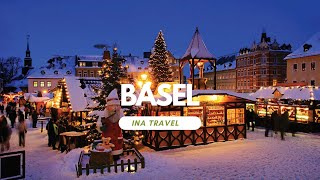 🇨🇭BASEL, Christmas Walk Tour  | Magical Holiday Lights & Markets 🎄✨