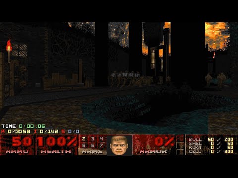 Doom II: Sunder - Map 32 (The Harlot's Garden) UV-Max in 1:08:28