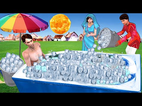 Ice Bath Challenge Summer Effect Ice Bath Tub Hindi Kahaniya Hindi Moral Stories New Comedy Video