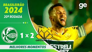 JUVENTUDE 1 X 2 CRICIÚMA | MELHORES MOMENTOS | 20ª RODADA BRASILEIRÃO 2024 | ge.globo