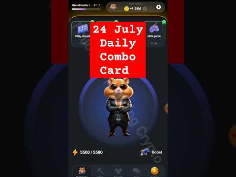 how to unlock 24 July daily combo card hamster Kombat | hamster Kombat daily combo cards