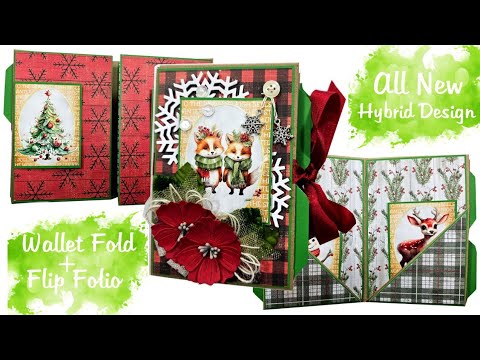 Create a Festive Christmas Scrapbook With an Easy to Make Hybrid Base Polly's Paper Studio Tutorial