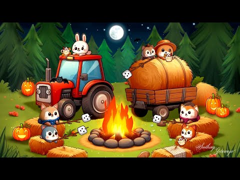 Cute Critters' Harvest Hayride - An Adorable Autumn Ambience