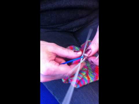 Carol Muskoron knitting socks