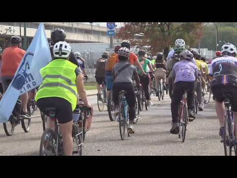 Critical mass bike ride takes the streets