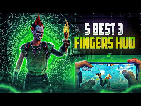 TOP 5 BEST CUSTOM HUD FREE FIRE 3 FINGER CLAW | BETTER THAN PC PLAYERS | THREE FINGER CUSTOM HUD