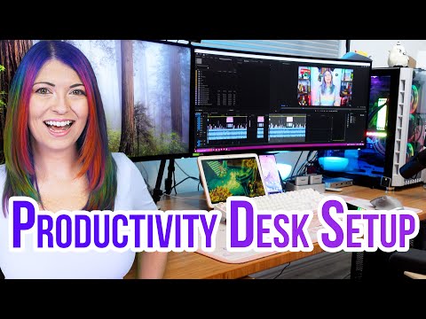 Productivity Hacks! 5 Pro Tips For A Work From Home Desk Setup \\ Anker KVM Switch