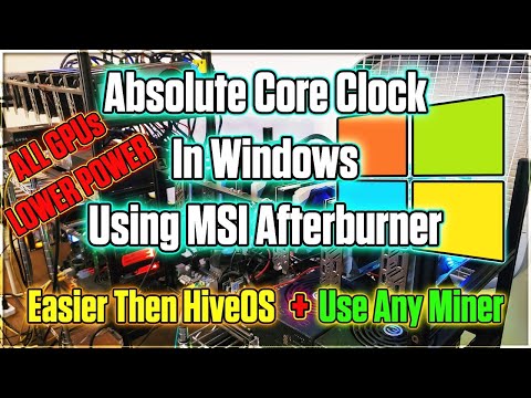 🔴 LOWER POWER On All GPUs Mining Ethereum | MSI Afterburner + Absolute Core Clock