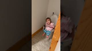 CUTE 4 YEAR OLD GIRL POTTY TRAINING 🚽 toddler milestone #toddler #cutegirl #training #pottytrain