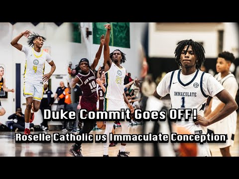 Duke Commit Mackenzie Mgbako GOES OFF! Roselle Catholic Gets Tested By Underrated Louisville Commit