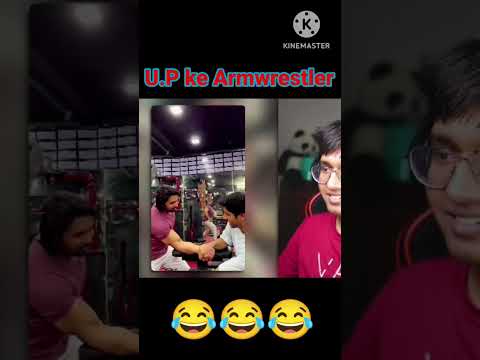 U.P ke Armwrestler 🤣😂😂 #funny #funnyshort #shortsconfiguration #viral