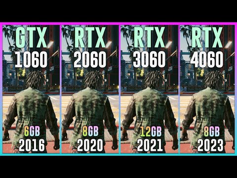 GTX 1060 vs RTX 2060 vs RTX 3060 vs RTX 4060 - Test in 20 Games