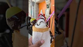 Ice cream fish-shaped bun - Korean Street Food #shortsvideo