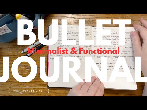 Functional & Minimalist Bullet Journal Flip | Non-aesthetic Bujo