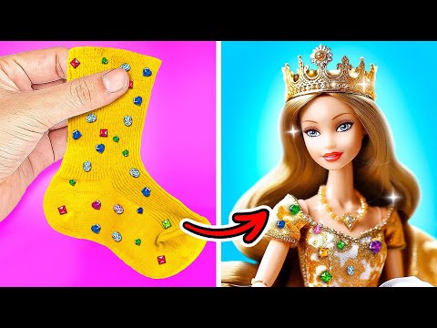 TINY CRAFTS FOR DOLLS 🎀🎨 Rich Student vs. Broke Student! Creative DIYs & Hacks Showdown by 123 GO!