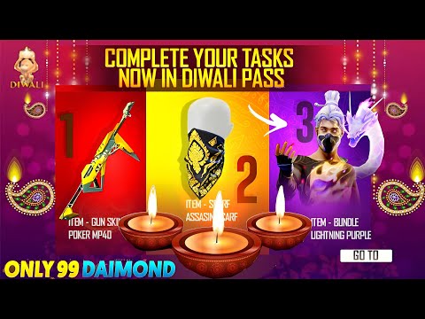 DIWALI PASS EVENT REWARDS FREE FIRE | NEW DISCOUNT EVENT FF | FREE FIRE NEW EVENT | FF NEW EVENT