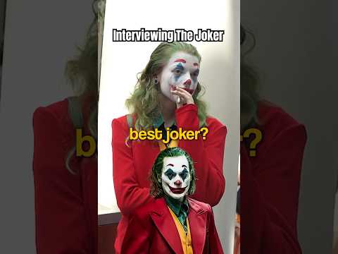 Interviewing THE JOKER 🤣 #cosplaygirl