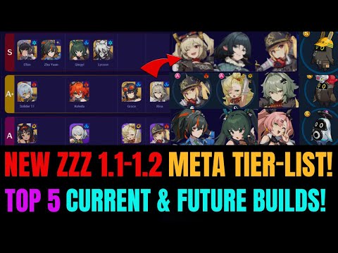 Zenless Zone Zero NEW 1.1-1.2 Meta Tier-Lists! | TOP 5 Builds & Characters!