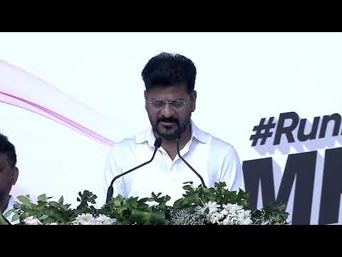 Telangana CM Revanth Reddy Graces Pink Power Run, Emphasises Women's Health | MeghaEngineering