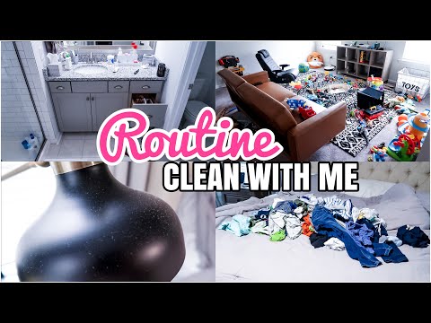 ROUTINE CLEAN WITH ME 2022 | SPEED CLEANING | MESSY HOUSE TRANSFORMATION | ACTUAL MESS