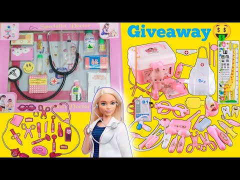 Spacial Barbie Doctor Set Review 👩‍⚕️😍 | Aaj Barbie Doctor Hai😜😁 | Barbie Doctor Set😍 | Magic review