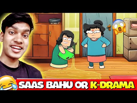 SAAS VS BAHU | Hilarious Indian Tv Serials | HardToonz reaction